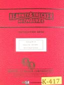 Kearney & Trecker-Kearney & Trecker 1H & 2HL, Swivel Head Vertical Milling HC-12 Instruct Manual-1H-2HL-01
